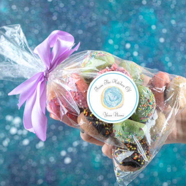 Blaue Zuckerrübe aus der Küche von Runder Aufkleber (Von Creator hochgeladen)