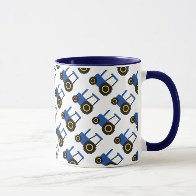 Blaue Zugmaschine Tasse (Rechts)