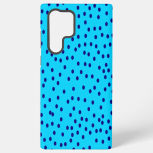 Blaue Zweifarben Polka Punkte Samsung Galaxy Hülle