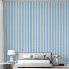 Blaue Zweifarbig-Minimal-Jungenzimmer-Vertikalstre Tapete