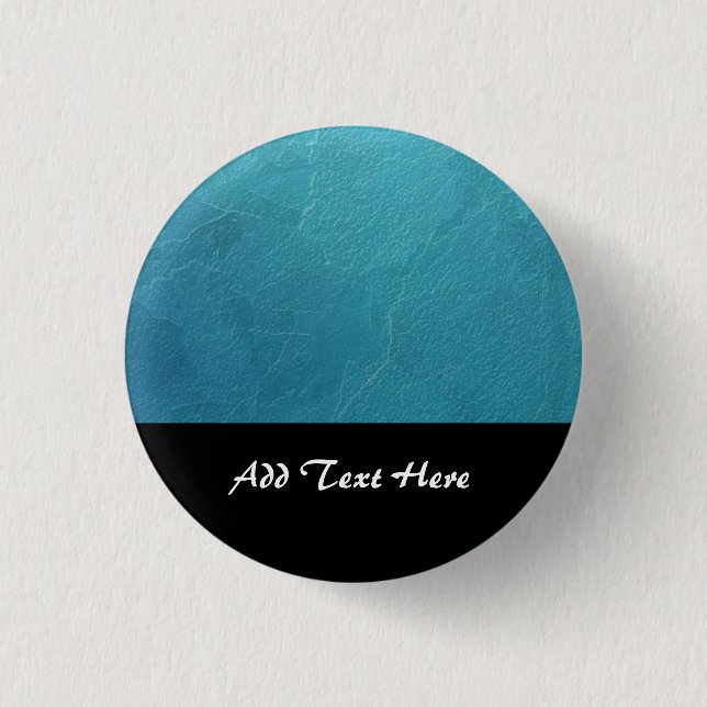Blaueis-Abstraktkunstwerk Button (Vorderseite)