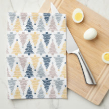 BLAUEN- UND GELBE-CHRISTMAS-BÄUME