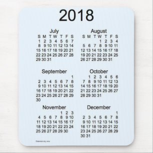 Blauer 6-monatiger Kalender 2018 Alices durch Janz Mousepad