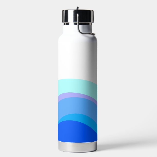 Blauer Abstrakter 1112 Trinkflasche (Links)