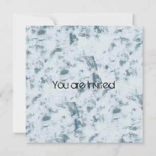 Blauer Abstrakter Babydusche Einladung