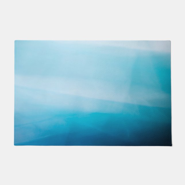 blauer abstrakter fußmatte (Vorderseite)
