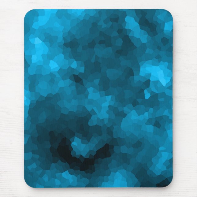 Blauer abstrakter polygoner Hintergrund Mousepad (Vorne)