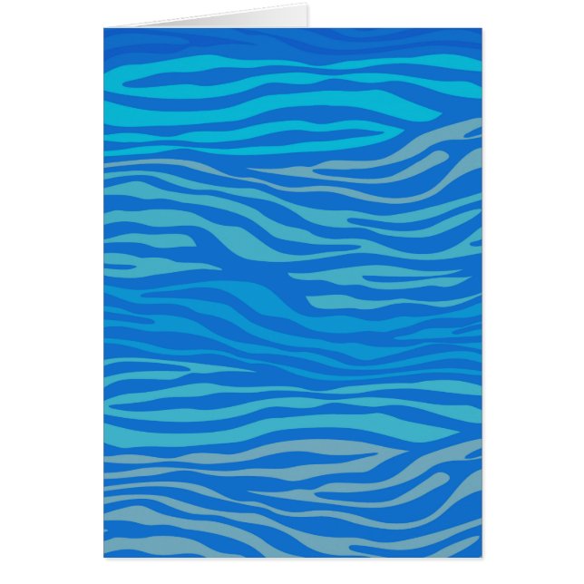 Blauer Abstrakter Zebrastreifen (Vorne)