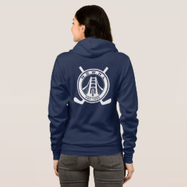 Blauer Abteilungs-ZipHoodie Hoodie