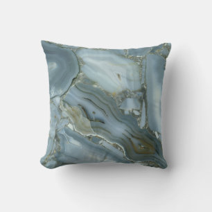 Blauer Achat Kissen