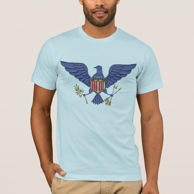 Blauer Adler T-Shirt (Vorderseite)