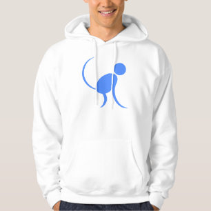 Blauer Affe Hoodie