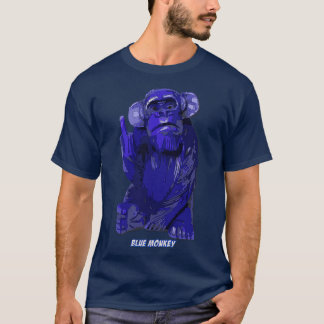 Blauer Affe T-Shirt