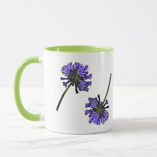 Blauer Agapanthus Tasse
