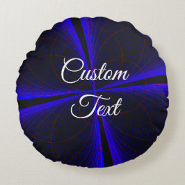 Blauer Akzent Kleeblatt Rundkissen Rundes Kissen