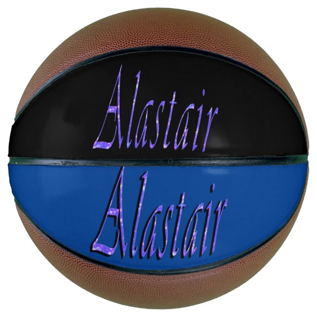 Blauer Alastair Name, Basketball (Vorderseite)