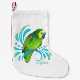 Blauer Amazon-Papagei Kleiner Weihnachtsstrumpf