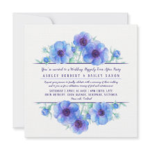 Blauer Anemon glücklich immer nach der Hochzeitsfe