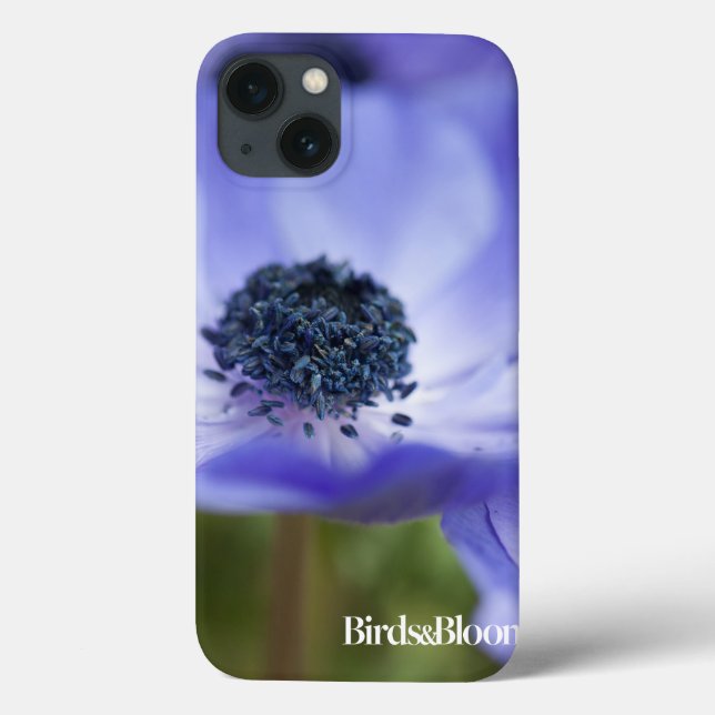 Blauer Anemone Case-Mate iPhone Hülle (Rückseite)