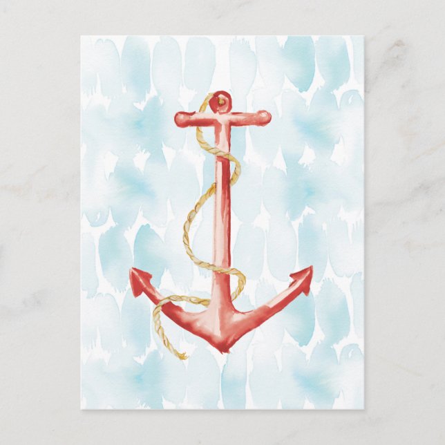 Blauer Anker Postkarte (Vorderseite)