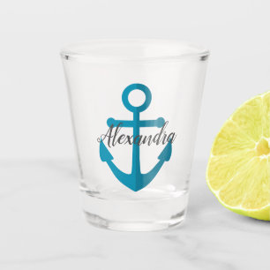 Blauer Anker Schnapsglas
