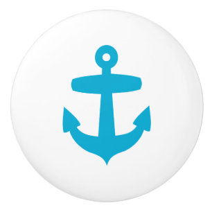 Blauer Anker - Seemannseeseeozean themenorientiert Keramikknauf