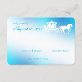 Blauer Ansprechpartner bei der Beförderung von Mai RSVP Karte