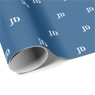 Blauer Anwalt JD-Abschluss Geschenkpapier