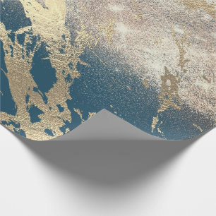 Blauer aquamariner geschenkpapier