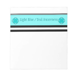 Blauer/Aquamariner Kleber von Kenneth Yoncich Notizblock