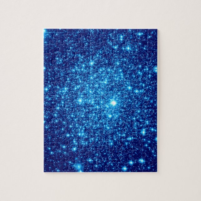 Blauer Astralglitter Puzzle (Vertikal)