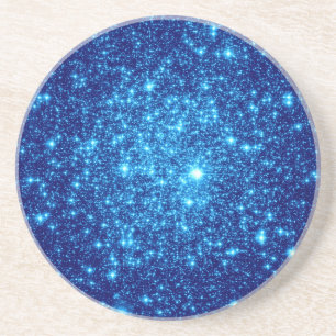 Blauer Astralglitter Untersetzer