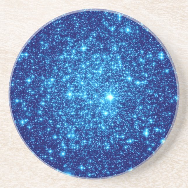 Blauer Astralglitter Untersetzer (Vorne)