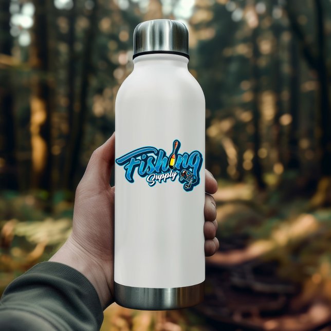 Blauer Aufkleber für die Fischversorgung | Die Auf (Fishing Supply Vinyl Sticker | Die-Cut Sticker)