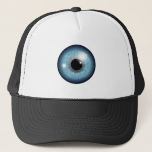 Blauer Augapfel Truckerkappe
