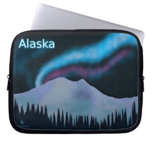 Blauer Aurora Laptopschutzhülle