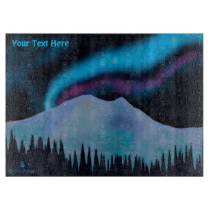Blauer Aurora Schneidebrett