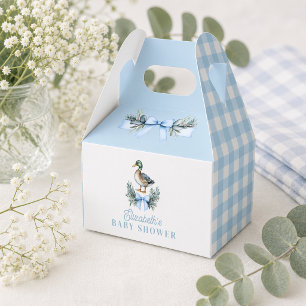 Blauer Baby Junge Stockenten-Entenbabys Taufe Geschenkschachtel