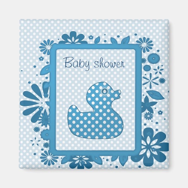 Blauer Babyduck Magnet (Vorne)