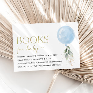 Blauer Ballon, Eukalyptus, Grüne, Bücher für Baby Begleitkarte