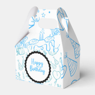 Blauer Ballotin Geschenkschachtel