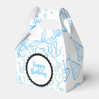 Blauer Ballotin Geschenkschachtel