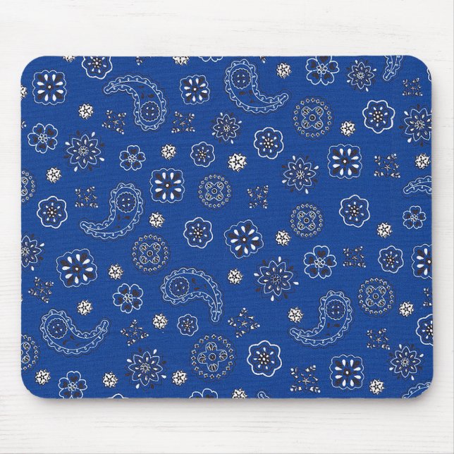 Blauer Bandana Mousepad (Vorne)