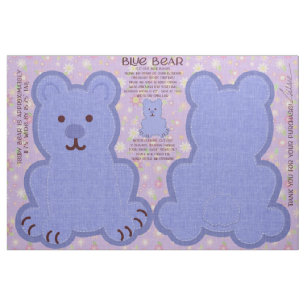 Blauer Bär Fat Quarter Cut-and-Sew-Kit Cute Stoff