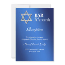 Blauer Bar mitzvah Feierlichkeiten EMPFANG