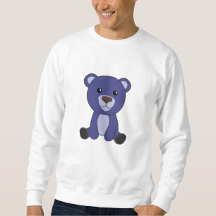 Blauer Bär Niedliche Tiere Teddy Bears Sweatshirt