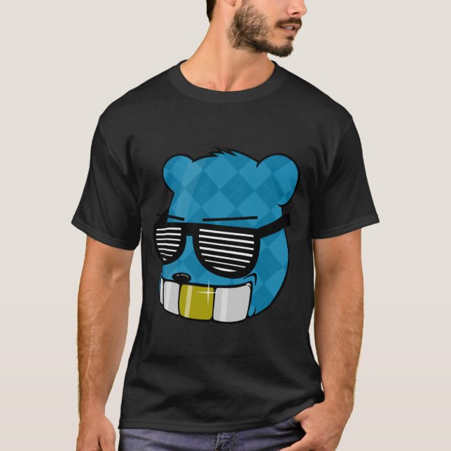 blauer BÄR T-Shirt (Vorderseite)