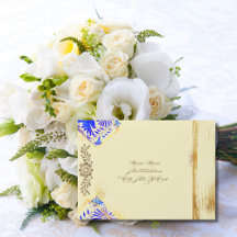 Blauer Barock Talavera Gold Hummingbird Hochzeit