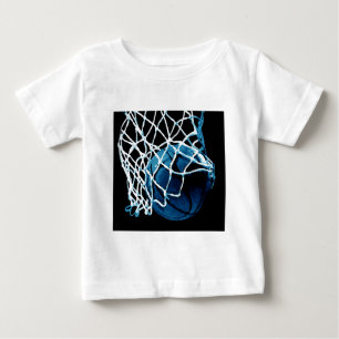 Blauer Basketball Baby T-shirt