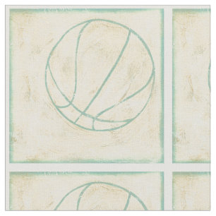 Blauer Basketball durch Chariklia Zarris Stoff